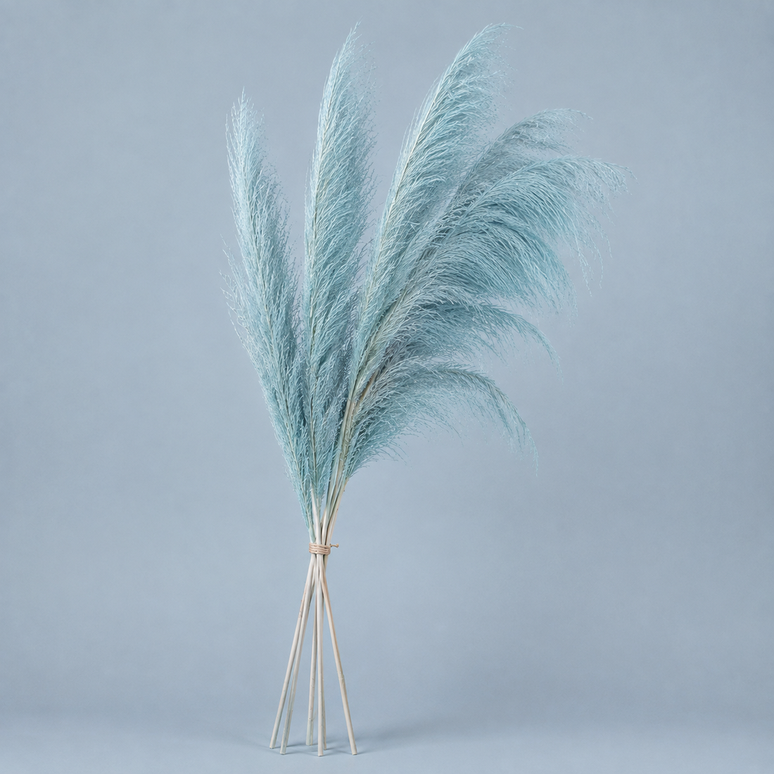 Hudson Feathered Reed Stems - Soft Blue