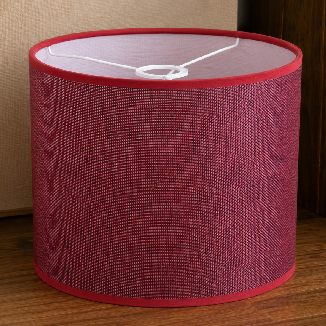 Woodhaven Linen Lampshade - Red