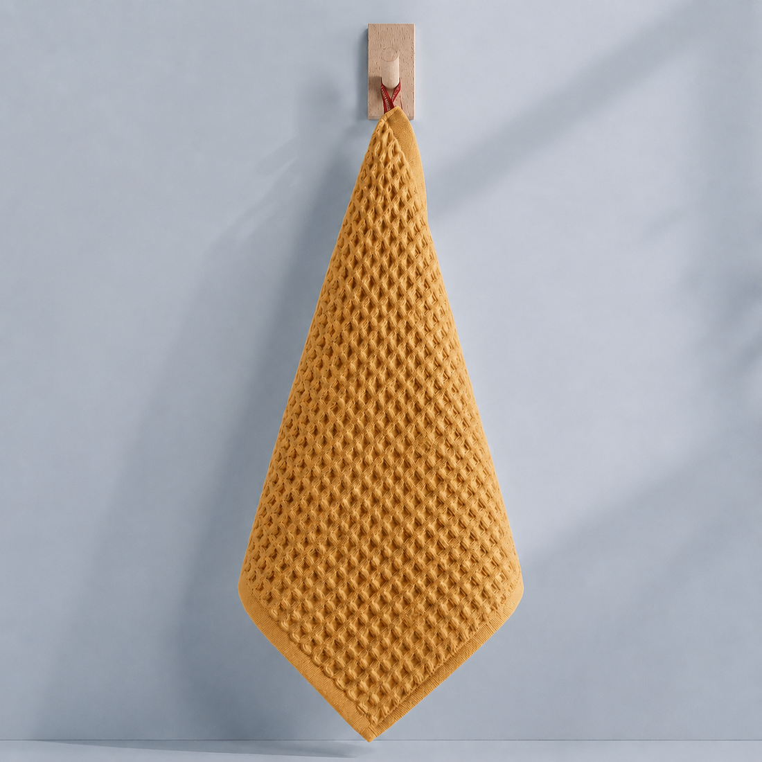 Millstone Waffle Cotton Towels - Mustard Yellow