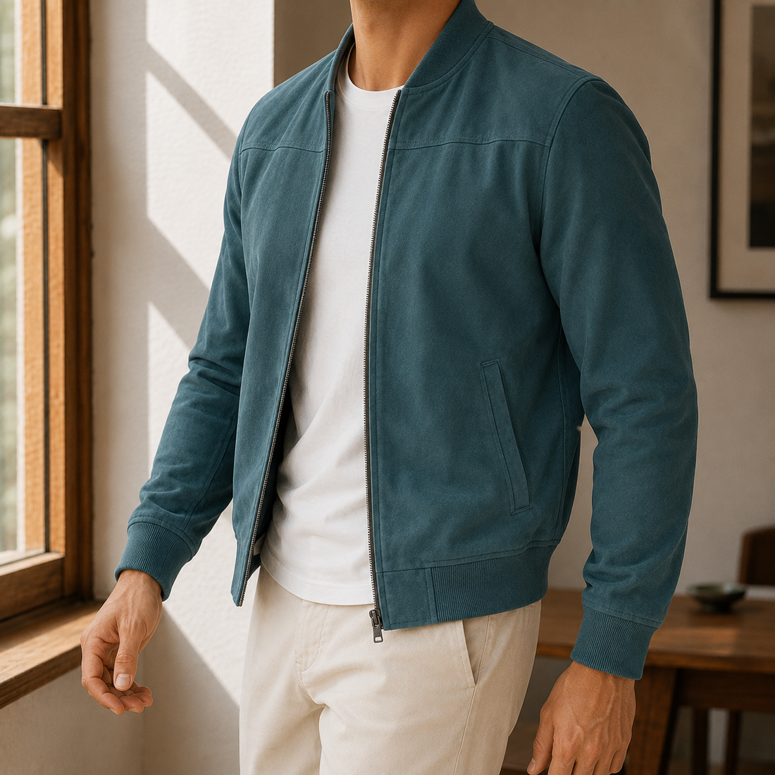 Magnus Bomber Jacket - Teal