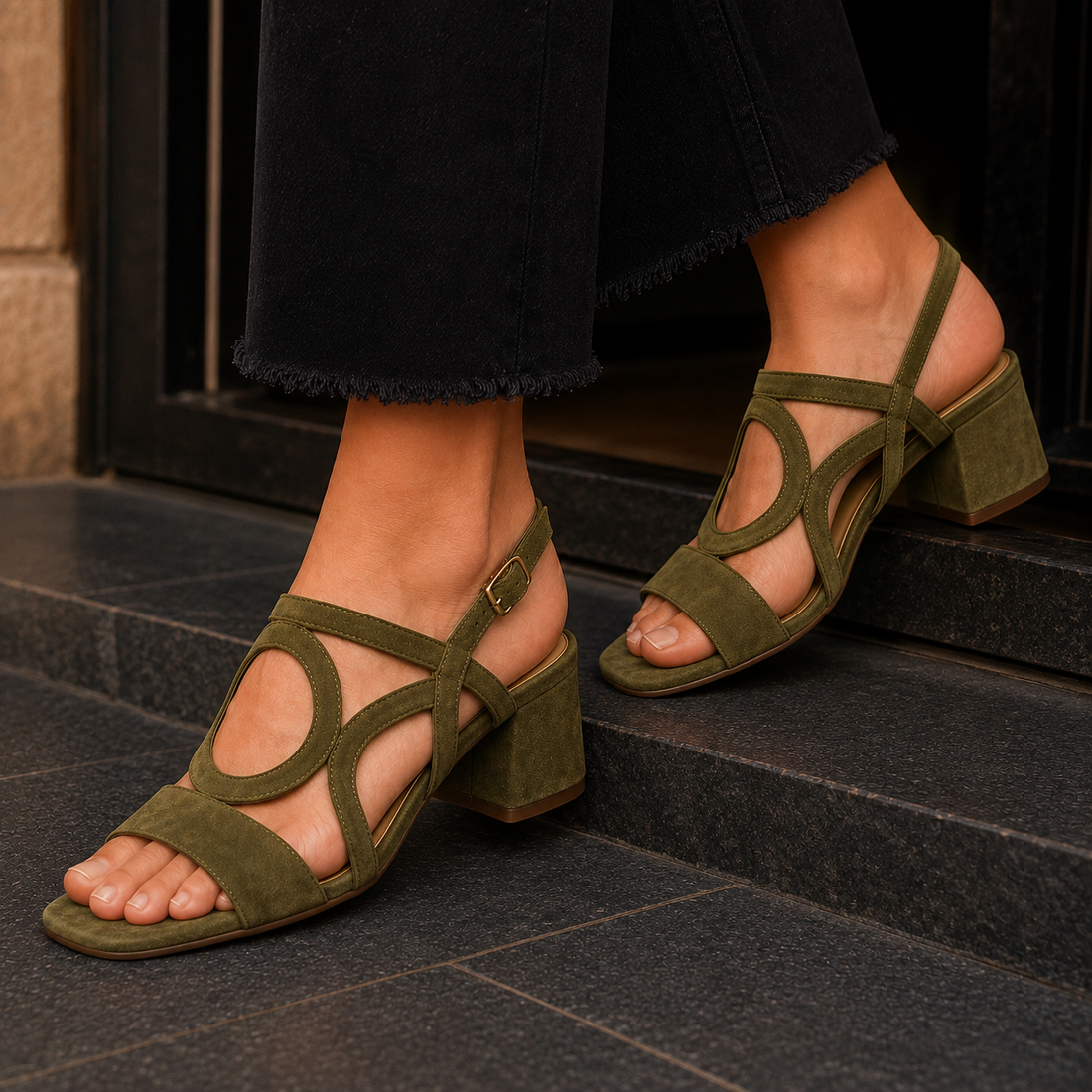 Alessi Orthopedic Sandals - Olive