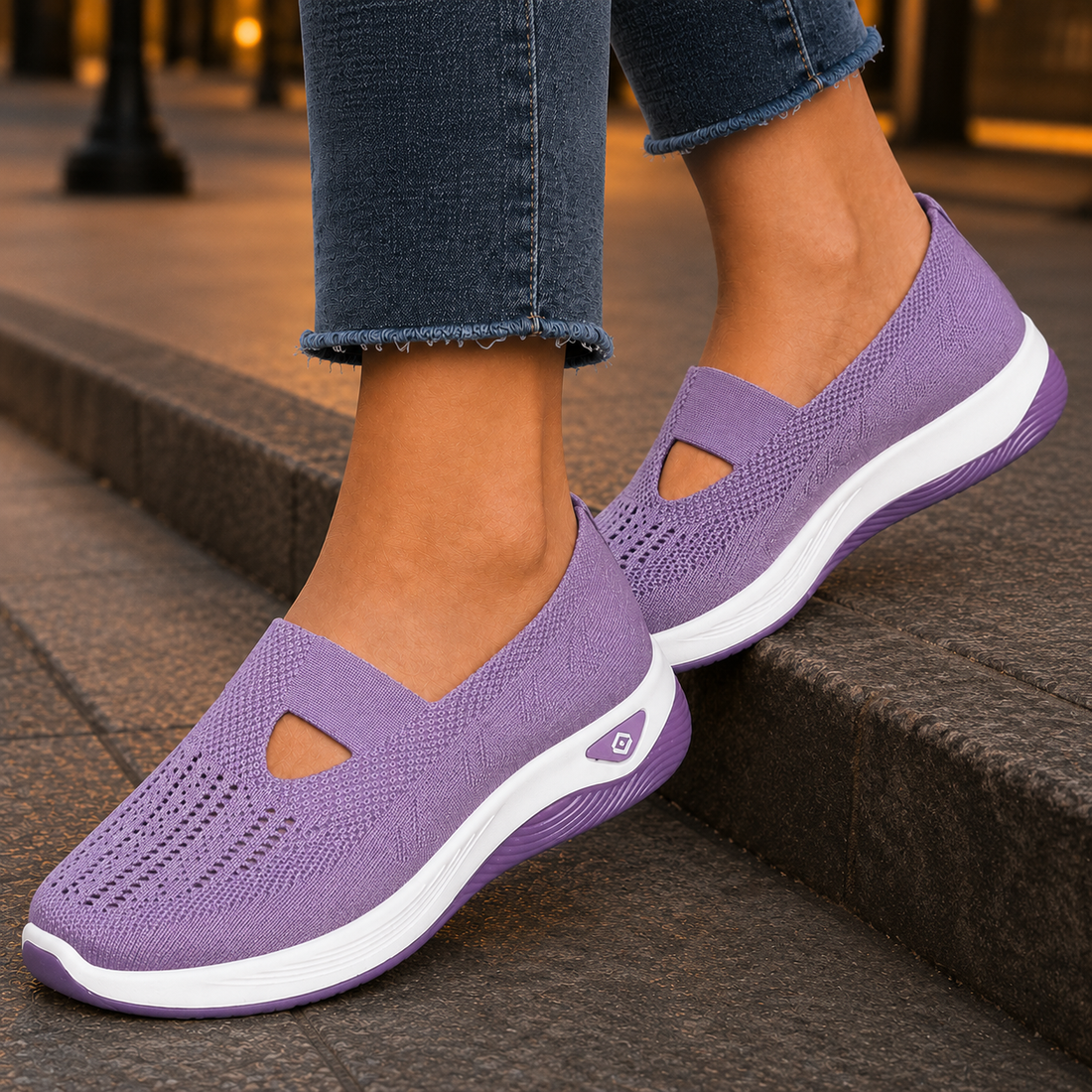 Asti Slip-On Sneakers - Lilac Mist
