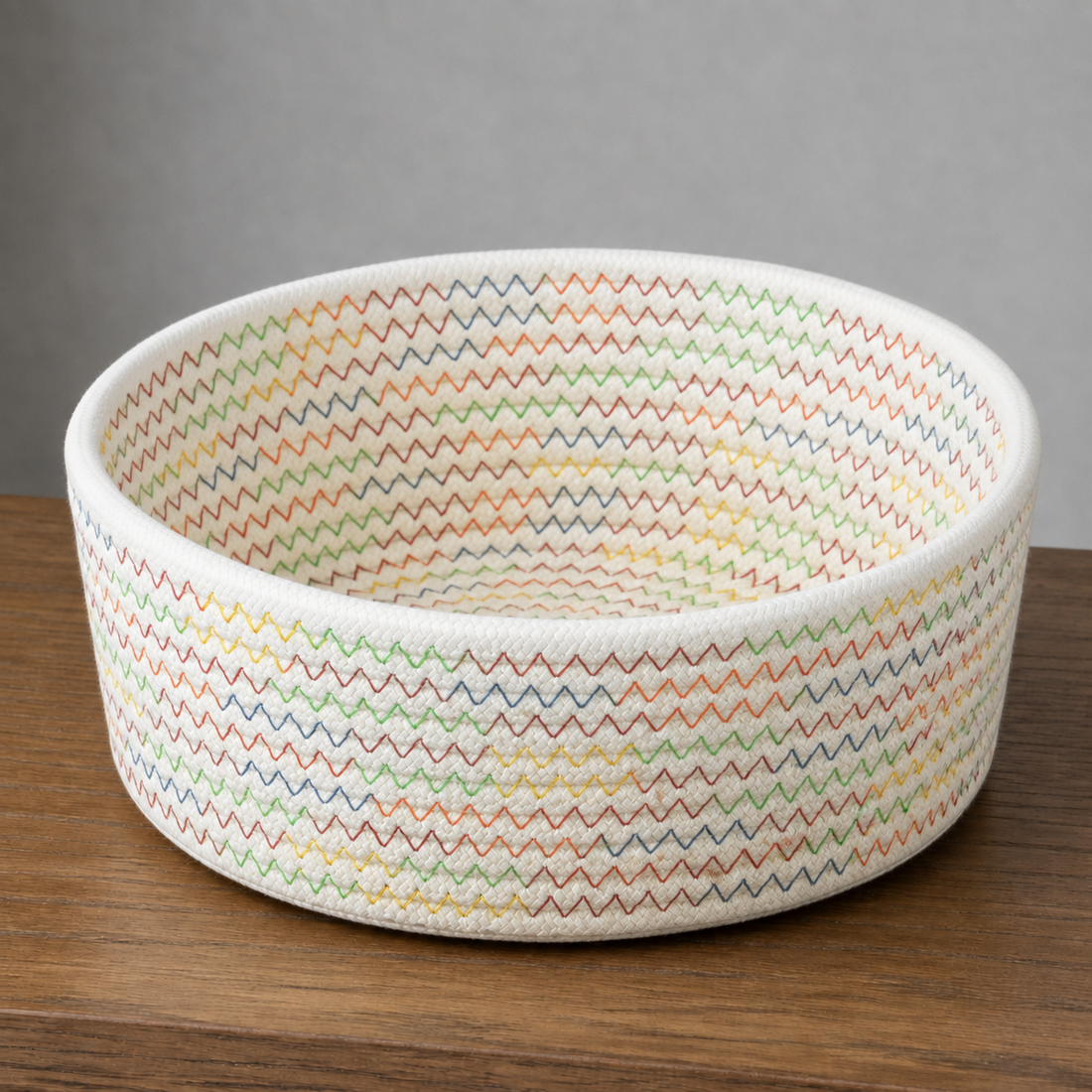 Knox Cotton Rope Basket - Cream Multicolor