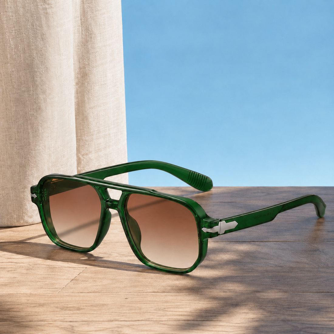 Percival Aviator Sunglasses - Green