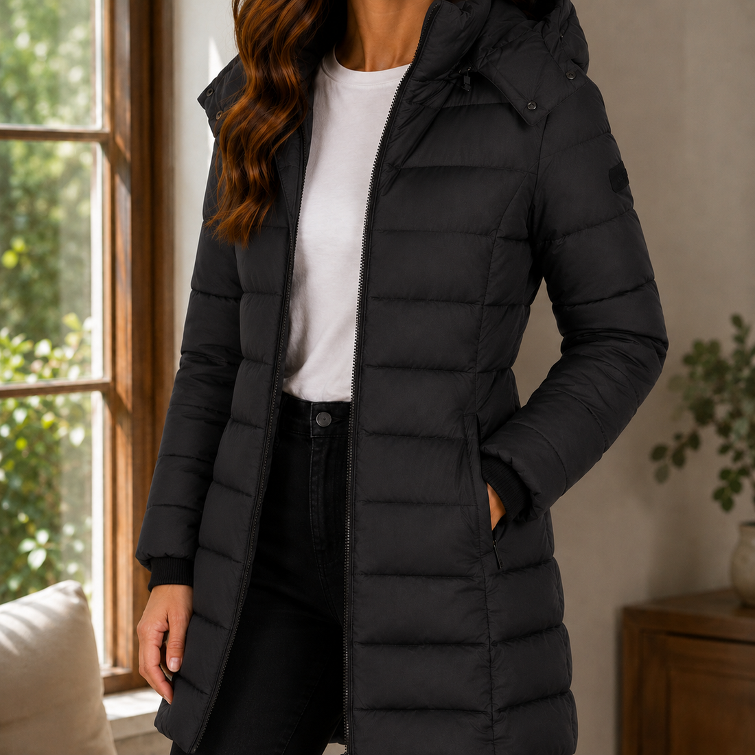 Dahlia-Claire Quilted Jacket - Black