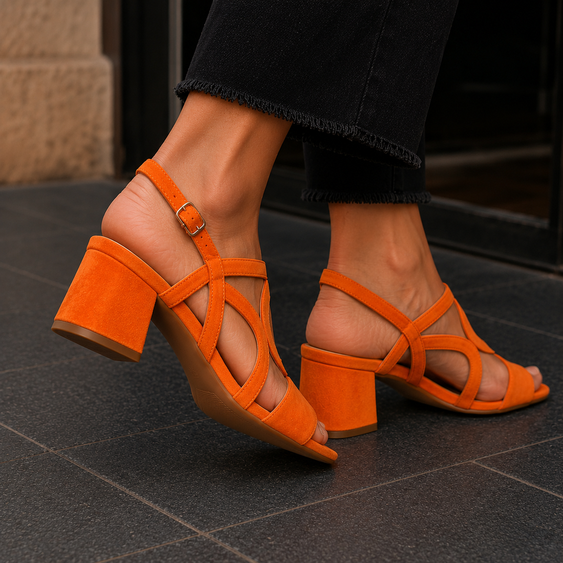 Alessi Orthopedic Sandals - Orange