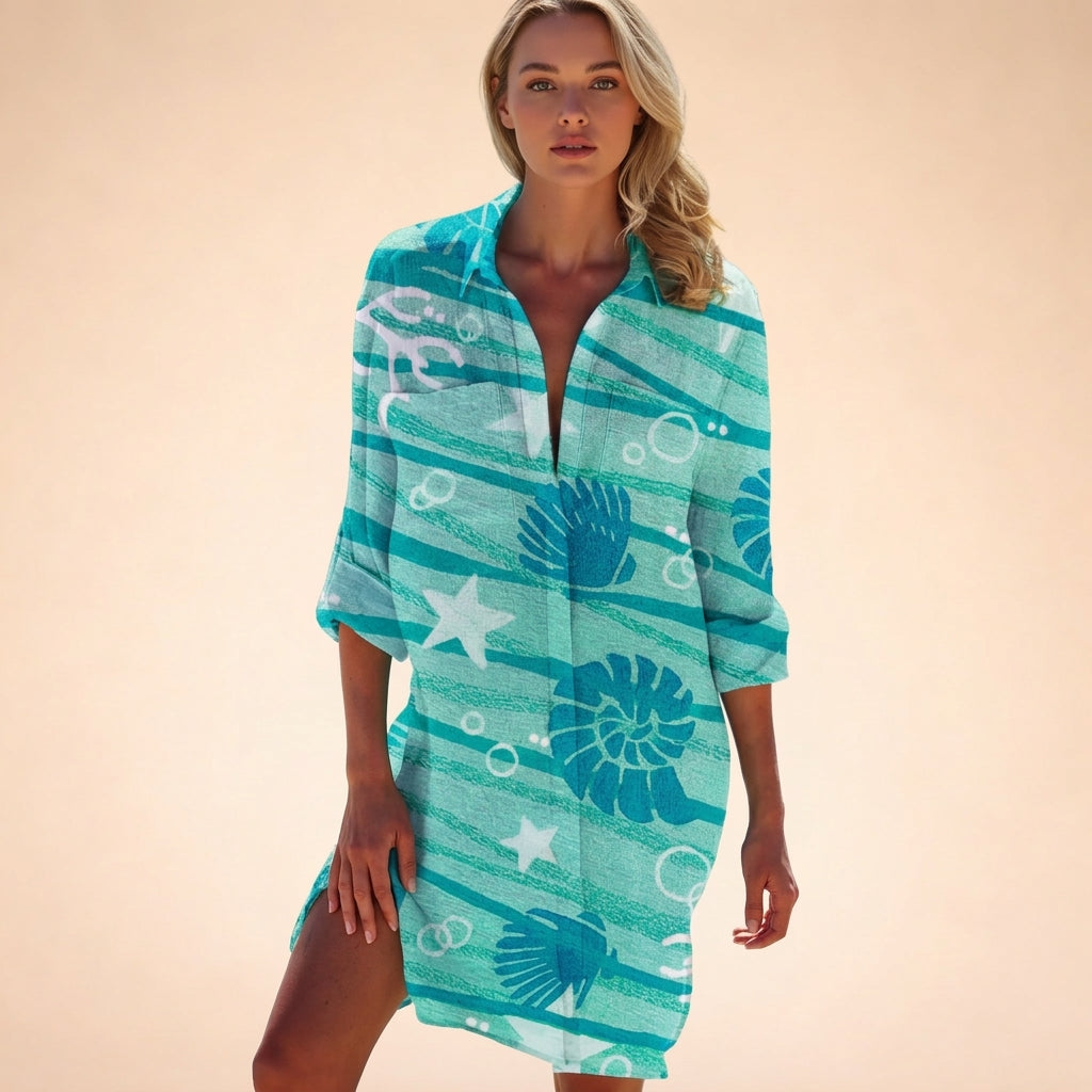 Turquoise Ombré Tie-Dye