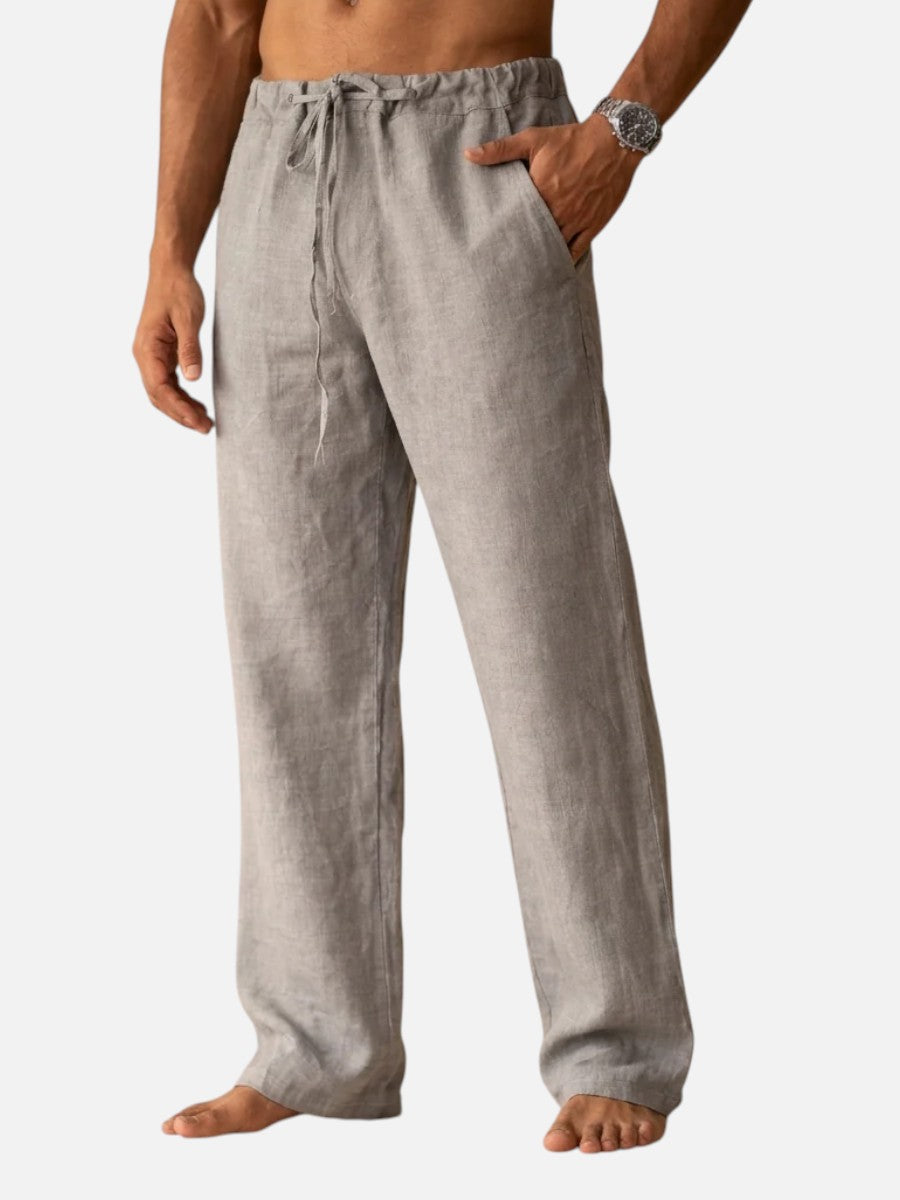 Men’s Linen Look Trousers – Relaxed Summer Style