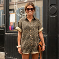 Liora Leopard Print Playsuit