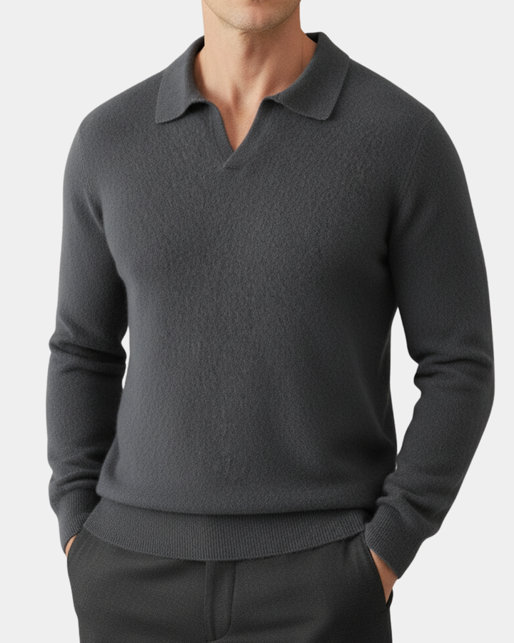 Ashford Cashmere Polo Sweater