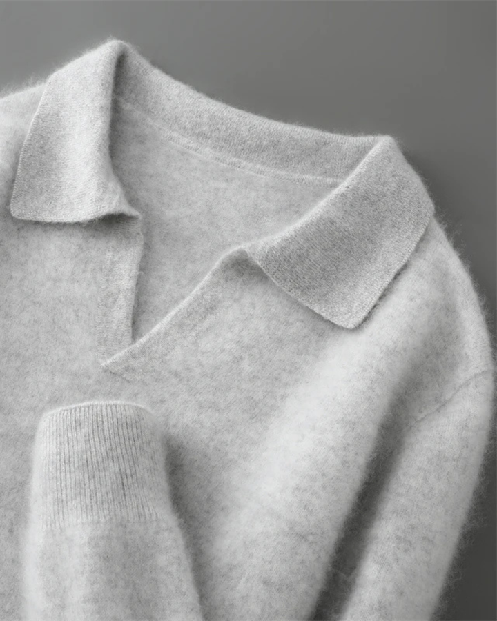 Ashford Cashmere Polo Sweater