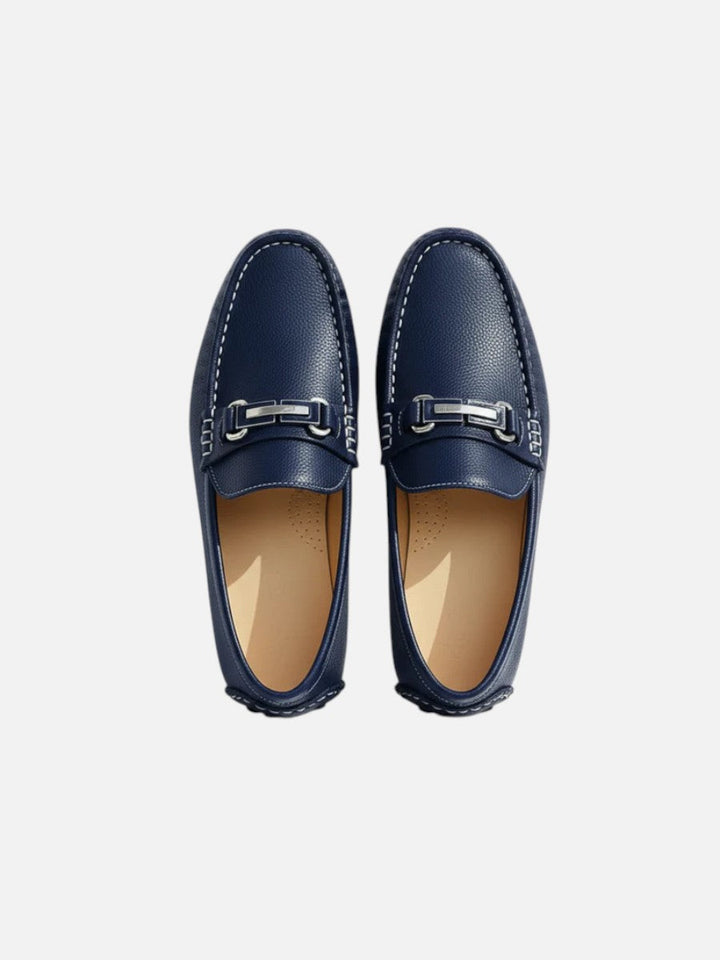 Men’s Leather Loafers – Cushioned Slip-On Dress Shoes