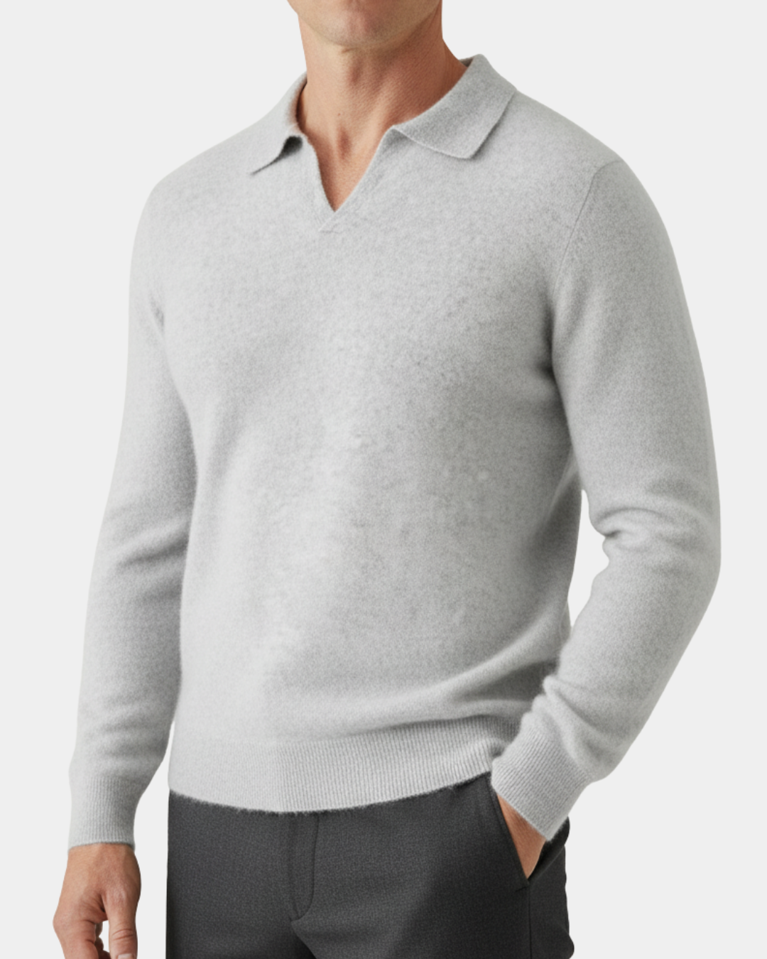 Ashford Cashmere Polo Sweater
