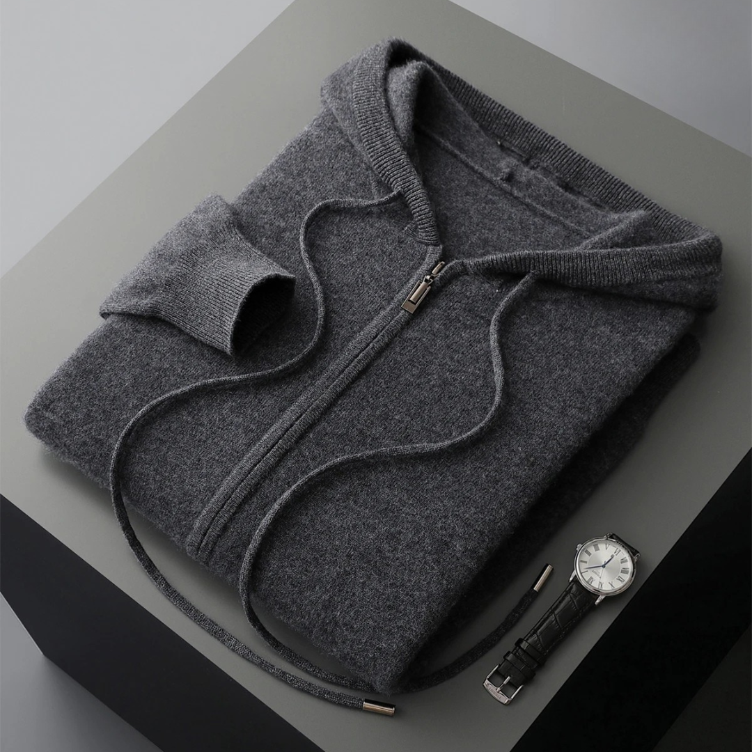 Harrow Cashmere Zip Hoodie