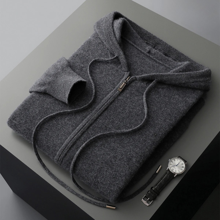 Harrow Cashmere Zip Hoodie