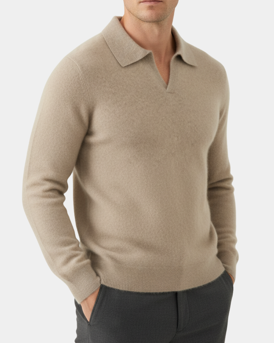 Ashford Cashmere Polo Sweater