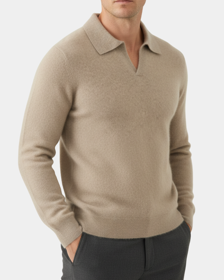 Ashford Cashmere Polo Sweater