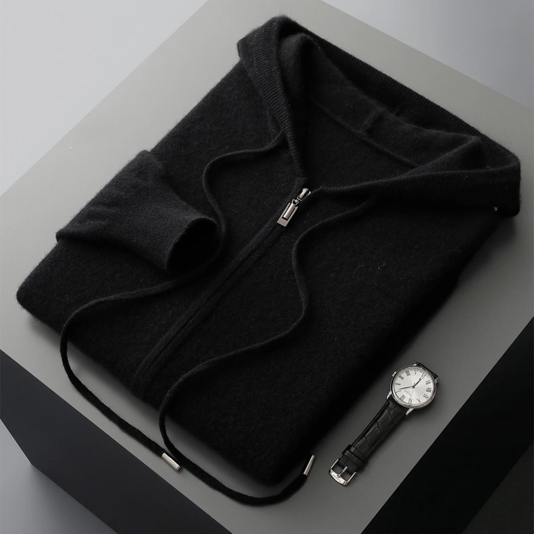 Harrow Cashmere Zip Hoodie