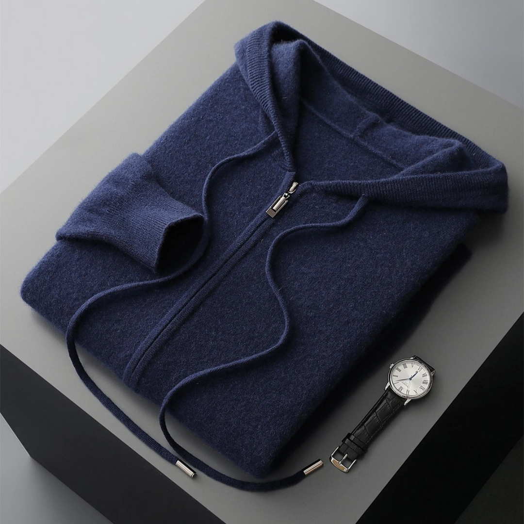 Harrow Cashmere Zip Hoodie