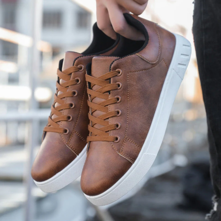 Vance Leather Trainers