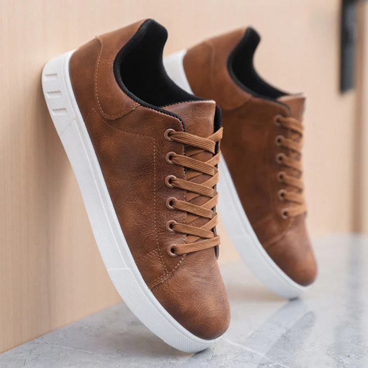 Vance Leather Trainers