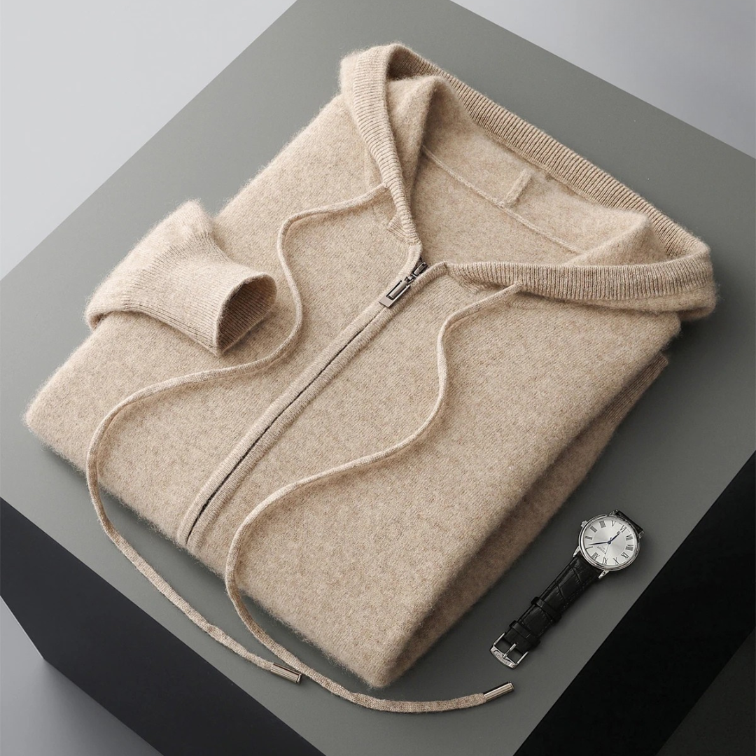 Harrow Cashmere Zip Hoodie