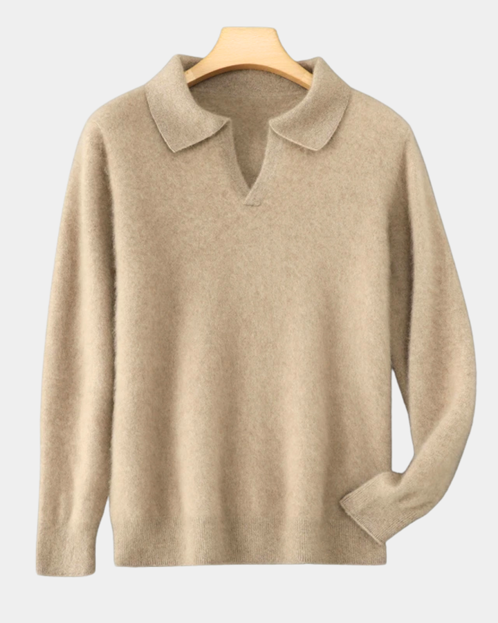Ashford Cashmere Polo Sweater