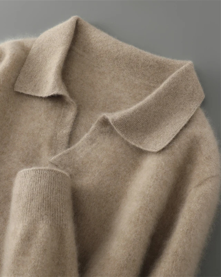 Ashford Cashmere Polo Sweater