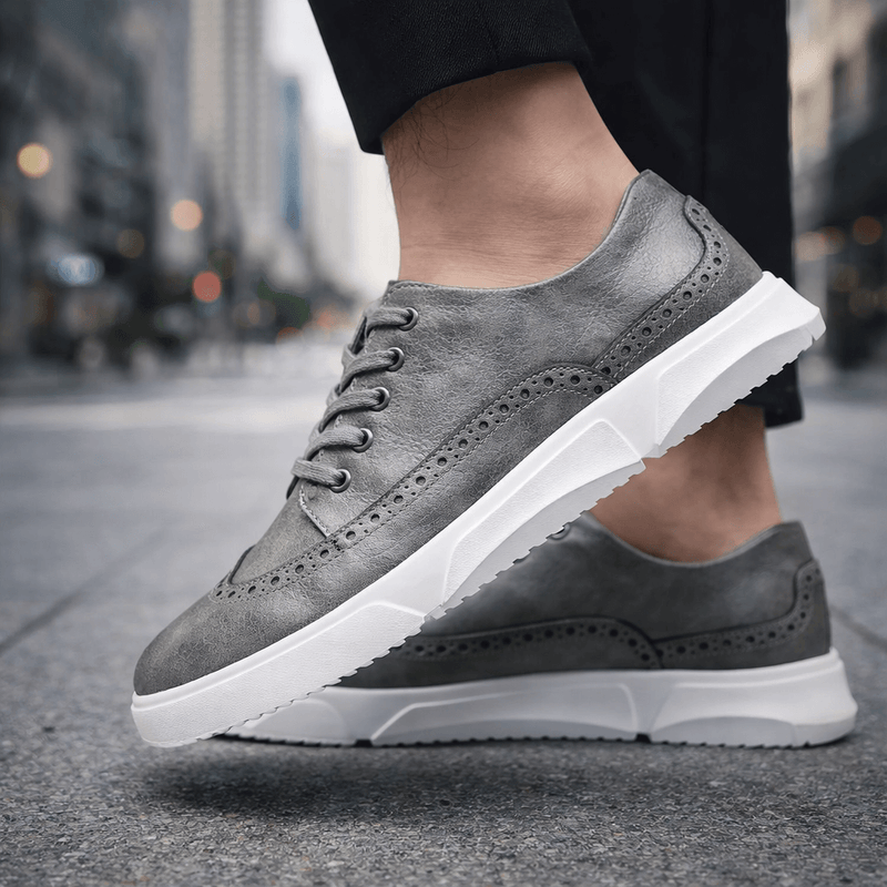 Calver Leather Brogue Sneakers