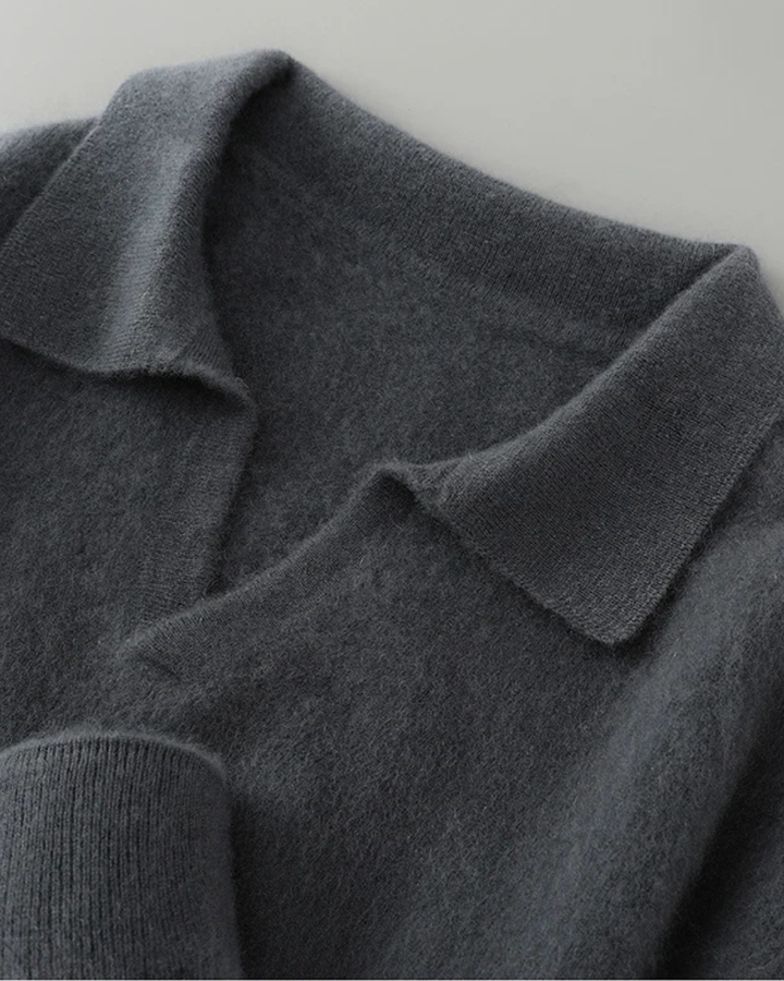Ashford Cashmere Polo Sweater