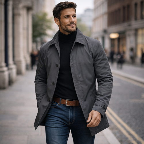 Axton | Stylish Weather-Resistant Men's Overcoat