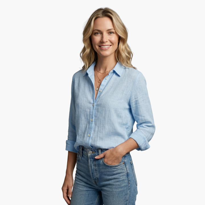 Luneria | Relaxed Fit Button-Down Women’s Shirt