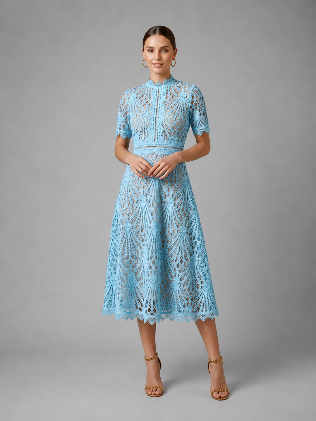 Thalia Lace Midi Dress