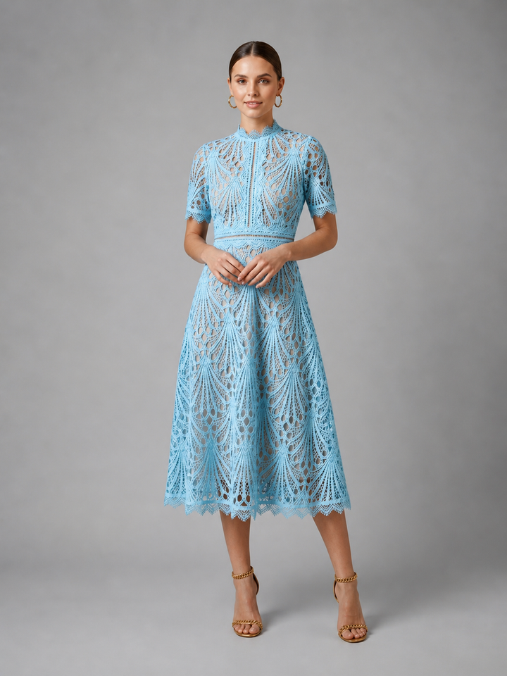 Thalia Lace Midi Dress