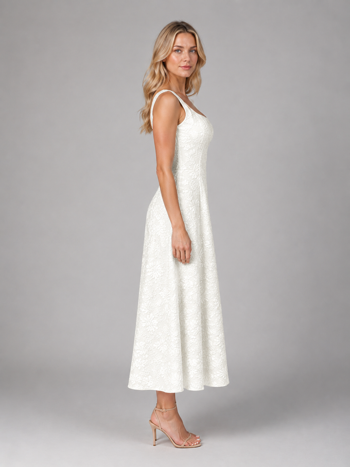 Cosima Jacquard Midi Dress
