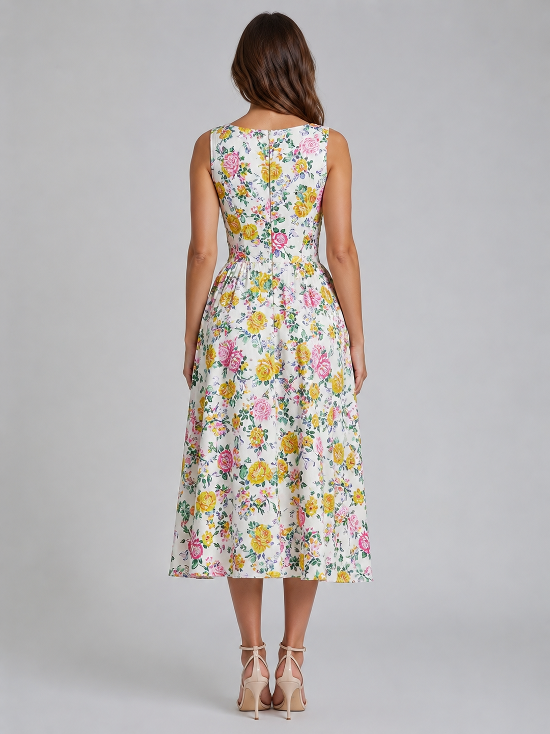 Women’s Floral Midi Sundress – Summer Occasion Style