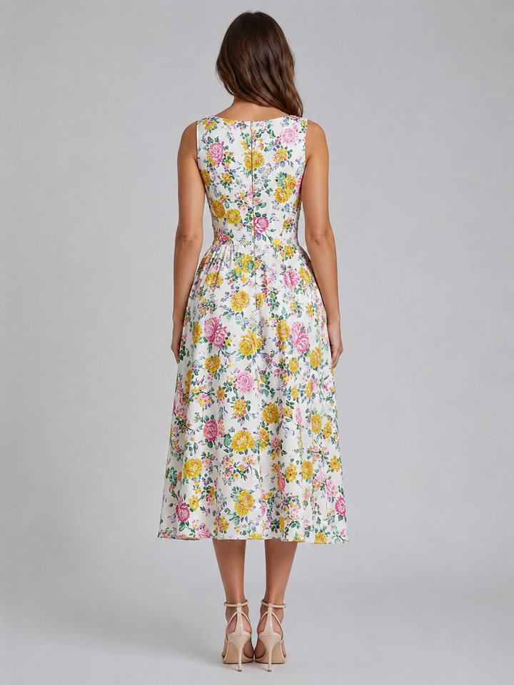 Women’s Floral Midi Sundress – Summer Occasion Style