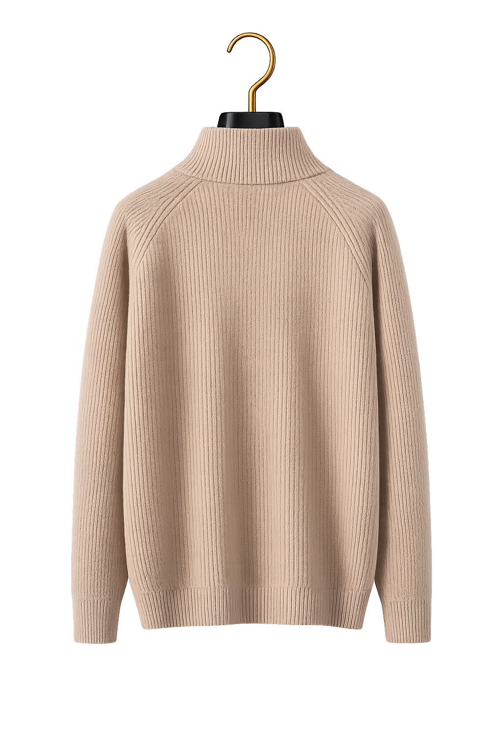 Maison Cashmere Mock-Neck Henley