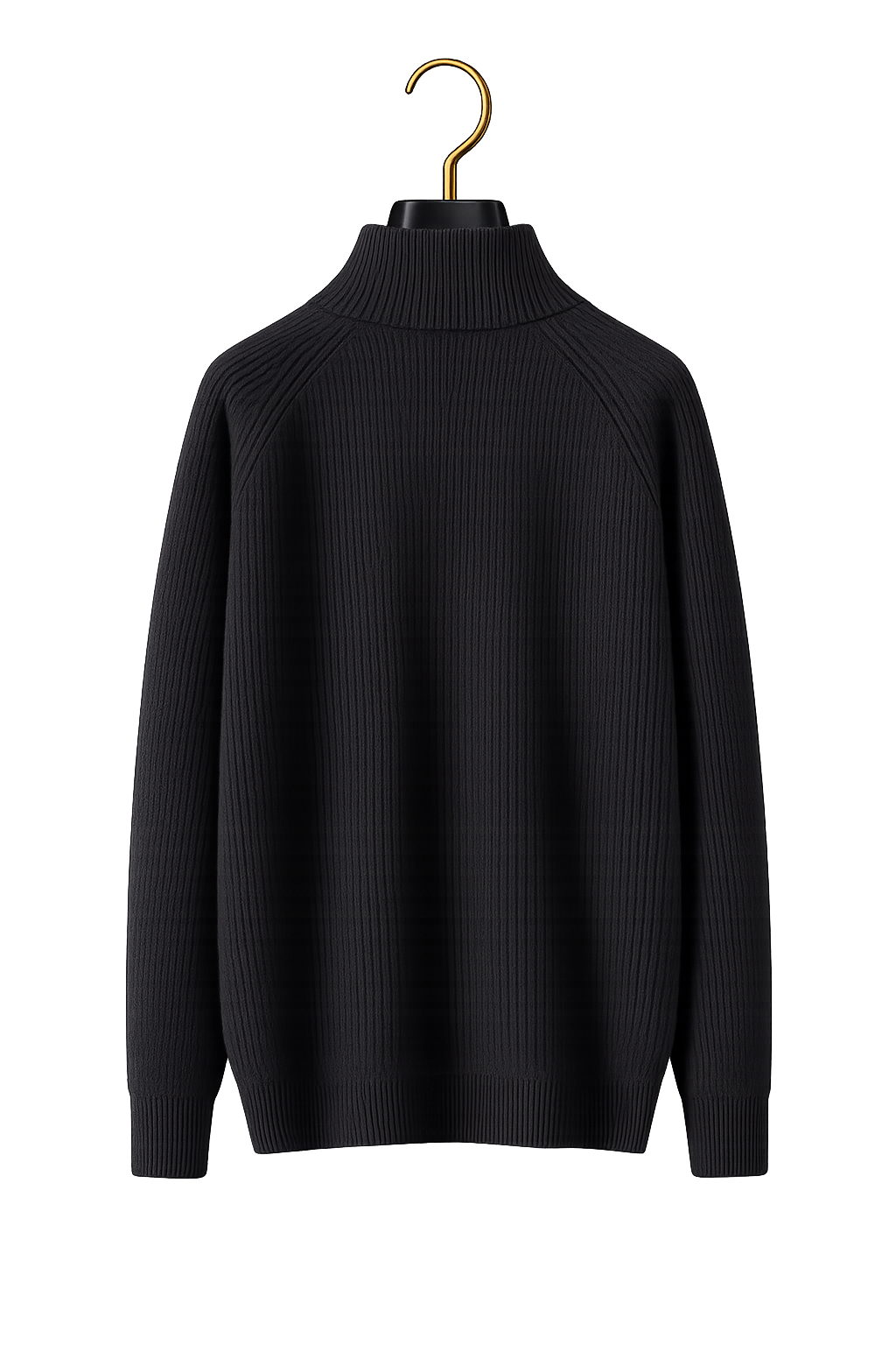 Maison Cashmere Mock-Neck Henley