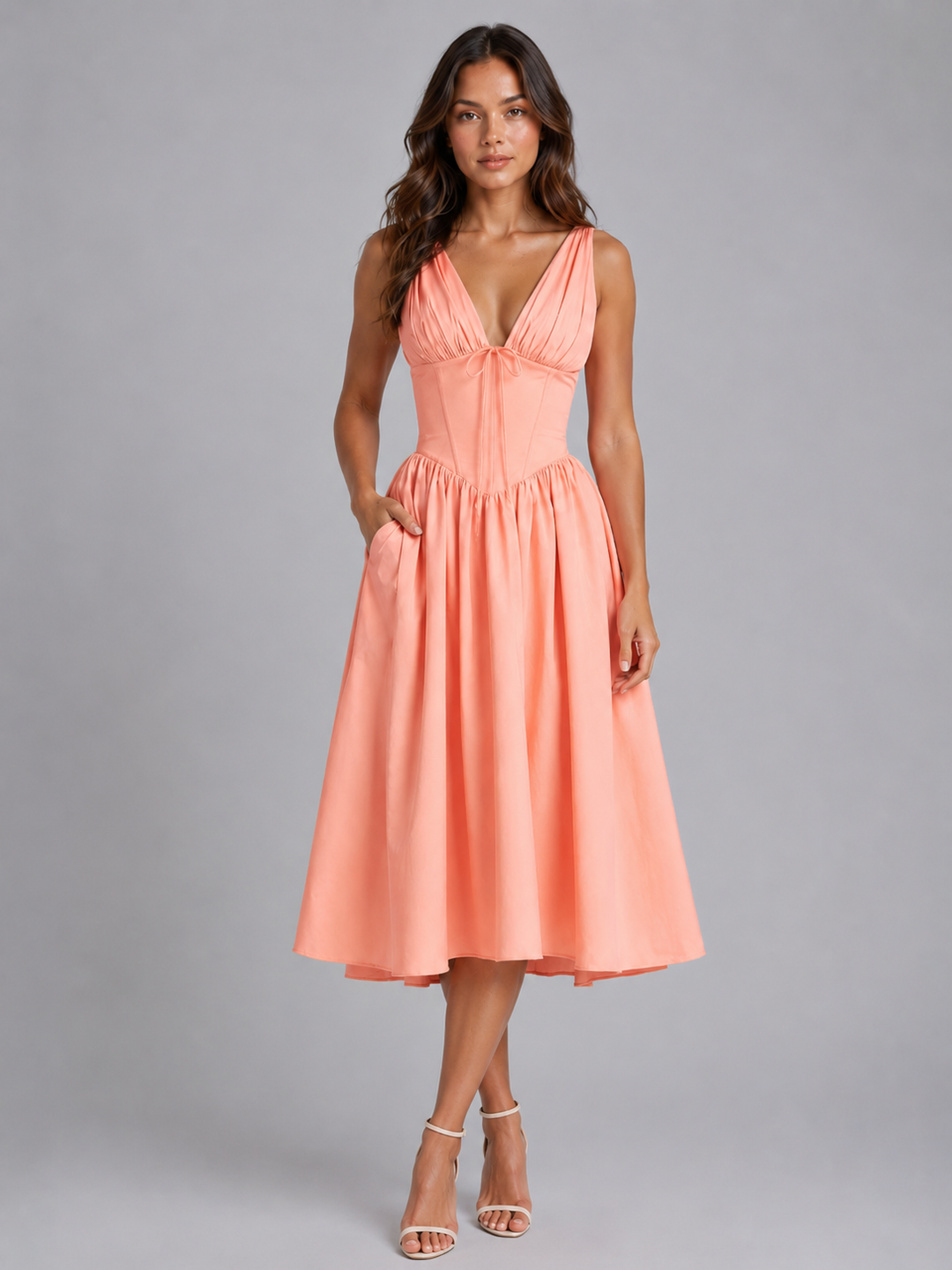 Women’s Floral Midi Sundress – Summer Occasion Style