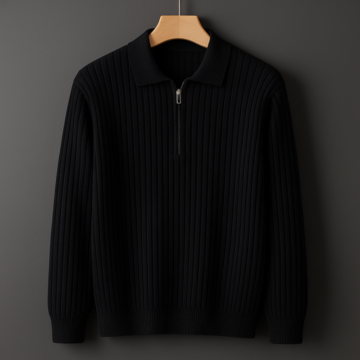 Portwell Rib Knit Zip