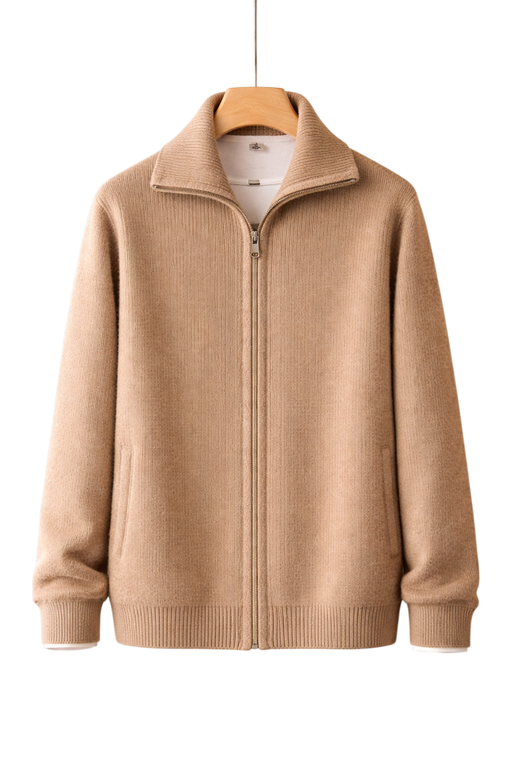 Maison Cashmere Velouré Zip Jacket