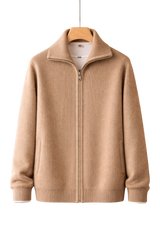 Maison Cashmere Velouré Zip Jacket