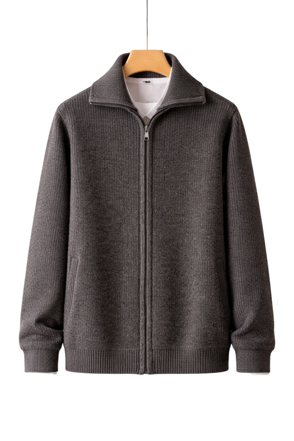 Maison Cashmere Velouré Zip Jacket