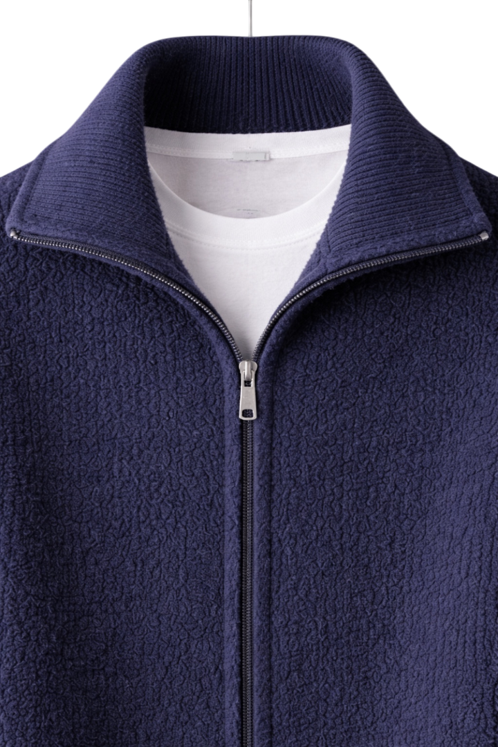 Maison Cashmere Velouré Zip Jacket