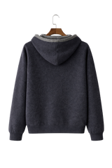 Valerio Maison Wool Reversible Zip Hoodie