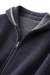 Valerio Maison Wool Reversible Zip Hoodie