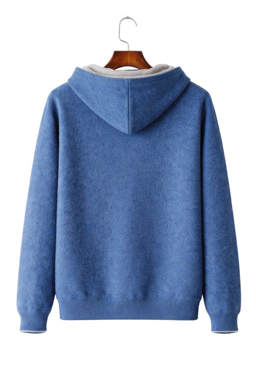 Valerio Maison Wool Reversible Zip Hoodie
