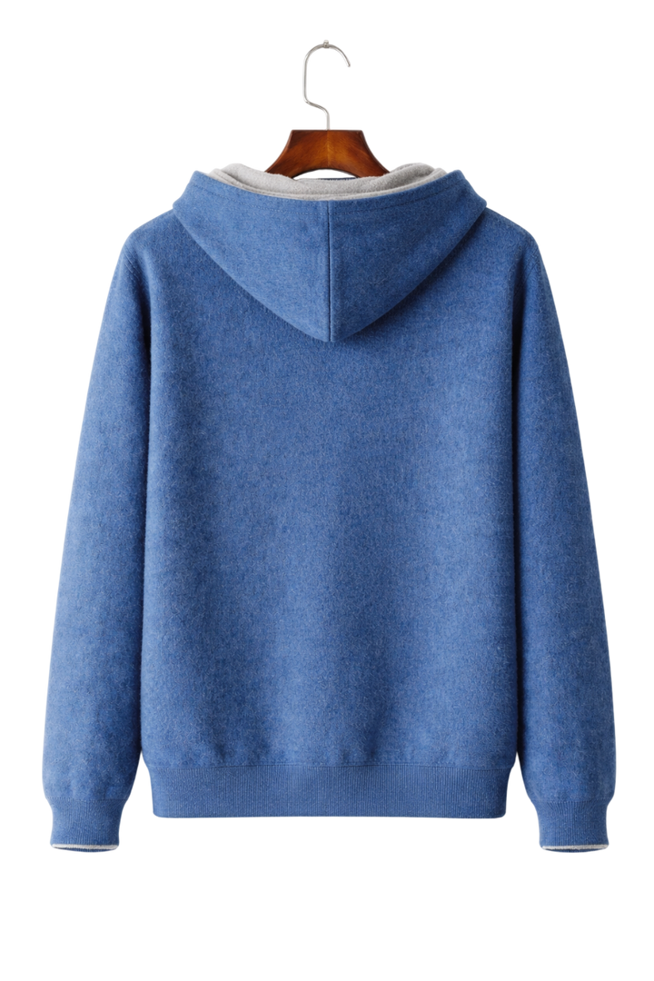 Valerio Maison Wool Reversible Zip Hoodie