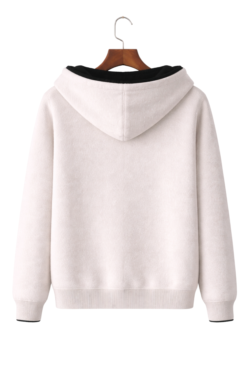 Valerio Maison Wool Reversible Zip Hoodie